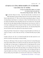 Sử dụng các công trình nghiên cứu xã hội học vào công tác tư tưởng