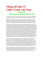 Những Bí Mật Về Chiến Tranh Việt Nam - Chương 17 Những người chống lại chiến tranh