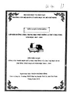 Công tác phối hợp giữa nhà trường và cha mẹ học sinh tại trường THCS đại an năm 2018 2019 