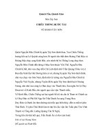 CHIÊU THỐNG RƯỚC TÀU VỀ ÐÁNH TÂY SƠN