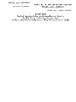 502007QDBGDDT ngay 2982007 Ban hanh Quy dinh ve congtac giao duc pham chat chinh tri dao duc loisong cho hs