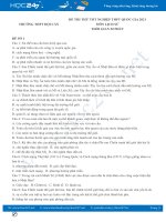 Bộ 5 đề thi thử tốt nghiệp THPT QG môn Lịch Sử 12 năm 2021 có đáp án Trường THPT Đội Cấn