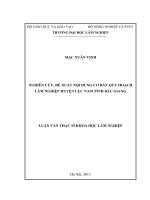 Đánh giá tiềm năng đồng quản lý rừng của các bên liên quan làm cơ sở đề xuất nguyên tắc và giải pháp thực hiện đồng quản lý rừng tại BQL KBTTN hang kia pà cò huyện mai châu tỉnh hòa bình 