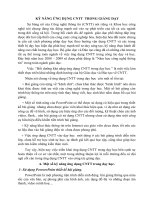 Ky nang ung dung CNTT trong giang day