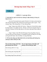 Bài tập thực hành Tiếng Việt 5 – Tuần 31