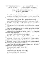PHIẾU BÀI TẬP MÔN: GDCD