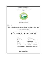 Điều tra đánh giá hiện trạng môi trường nước mặt trên địa bàn xã đồng bẩm thành phố thái nguyên tỉnh thái nguyên 