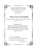Vận dụng tính nghệ thuật trong quản lý để nâng cao hiệu quả hoạt động quản lý nhà trường tại trường tiểu học 