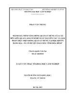 Đánh giá tiềm năng đồng quản lý rừng của các bên liên quan làm cơ sở đề xuất nguyên tắc và giải pháp thực hiện đồng quản lý rừng tại BQL KBTTN hang kia   pà cò huyện mai châu tỉnh hòa bình 