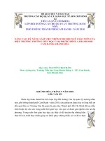 Nâng cao kỹ năng làm việc nhóm cho giáo viên của hiệu trưởng trường tiểu học 