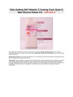 Sữa dưỡng thể vitamin c hương cam quýt  đào dicora urban fit   320,000 đ