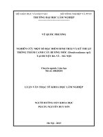 Nghiên cứu một số đặc điểm sinh thái và kỹ thuật trồng thâm canh cây bương mốc (dendrocalamus sp1) tại huyện ba vì   hà nội 