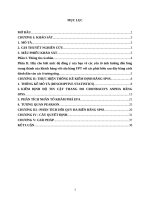 (KHAI PHÁ dữ LIỆU TRONG KINH DOANH) Khai phá dữ liệu của CSDL hệ thống CMR cho cửa hàng FPT shop