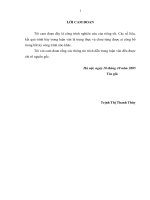 Nghiên cứu quần xã thực vật rừng sau canh tác nương rẫy bỏ hóa làm cơ sở đề xuất chuyển hóa thành rừng nông lâm kết hợp tại xã háng đồng, huyện bắc yên, tỉnh sơn la 