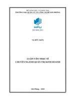 luận văn tốt nghiệp giải pháp nâng cao trải nghiệm khách hàng sử dụng dịch vụ fiber tại VNPT hải phòng 