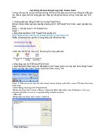 Tao dong ho tren Power Point