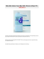 Sữa tắm detox hoa đậu biếc dicora urban fit   190,000 đ