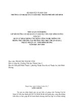 Quản lý hoạt động ứng dụng công nghệ thông tin trong nhà trường tại trường tiểu học thuận giao 2 thị xã thuận an   tỉnh bình dương 