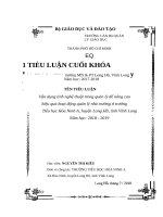 Vận dụng tính nghệ thuật trong quản lý để nâng cao hiệu quả hoạt động quản lý nhà trường tại trường tiểu học 