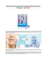 Bột sữa rửa mặt suisai kanebo beauty clear powder   400,000₫