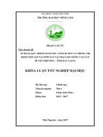 Áp dụng quy trình chăm sóc nuôi dưỡng và phòng trị bệnh cho lợn nái sinh sản tại trại lợn giống cao sản huyện hiệp hòa tỉnh bắc giang 