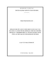 Mối quan hệ giữa chất lượng dịch vụ đào tạo và sự hài lòng của sinh viên hệ chính quy theo hai mô hình servqual và hedperf khối các trường đại học ngoài công lập trên địa bàn thành phố hồ chí minh 