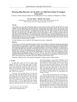 Phương pháp động học xúc tác phức xác định hàm lượng vết mangan trong nước