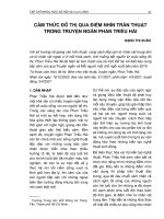 Cảm thức đô thị qua điểm nhìn trần thuật trong truyện ngắn Phan triều Hải