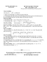 De thi thu lan 1 THPT Dong Gia Hai Duong