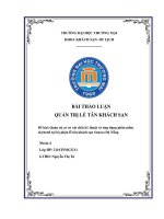 Quản trị cơ sở vật chất kỹ thuật và ứng dụng phần mềm skyhotel tại bộ phận lễ tân khách sạn sunsea đà nẵng 