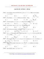 Bài tập trắc nghiệm chuyên đề số phức Toán 12 – Đề số 24012