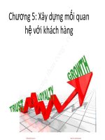 Slide hành vi người tiêu dùng chương 5 mối quan hệ với khách hàng 