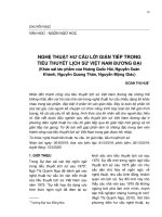 Nghệ thuật hư cấu lời gián tiếp trong tiểu thuyết lịch sử Việt Nam đương đại (Khảo sát tác phẩm của Hoàng Quốc Hải, Nguyễn Xuân Khánh, Nguyễn Quang Thân, Nguyễn Mộng Giác)