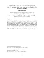 Tín ngưỡng dân gian trong truyện Kiều và văn tế thập loại chúng sinh (Văn chiêu hồn) của Nguyễn Du