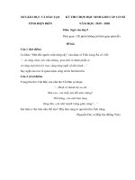 Đề thi học sinh giỏi môn Ngữ văn lớp 9 cấp tỉnh năm 2019-2020 - Sở GD&ĐT Điện Biên