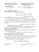 Đề thi học sinh giỏi môn Ngữ văn lớp 9 cấp huyện năm 2020-2021 có đáp án - Phòng GD&ĐT Thủy Nguyên