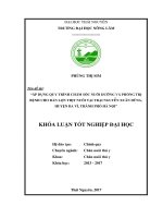 Áp dụng quy trình chăm sóc và phòng trị bệnh cho lợn thịt nuôi tại trại nguyễn xuân dũng xã khánh thượng huyện ba vì thành phố hà nội 