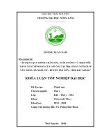 Áp dụng quy trình chăm nuôi dưỡng và theo dõi năng xuất sinh sản của lợn nái tại trại chăn nuôi giáp văn nhân xã ngọc lý huyện tân yên tỉnh bắc giang 