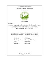 Đánh giá việc thực hiện tiêu chí 17 về môi trường trong xây dựng nông thôn mới tại xã nậm cuổi huyện sìn hồ tỉnh lai châu 