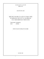 MỘT số vấn đề lý LUẬN và THỰC TIỄN về KIỂM sát xét xử vụ án HÌNH sự của VIỆN KIỂM sát NHÂN dân 
