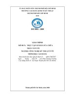 Giáo trình Thực tập Gò hàn sửa chữa thân vỏ ô tô (Nghề: Công nghệ ô tô) - CĐ Kinh tế Kỹ thuật TP.HCM
