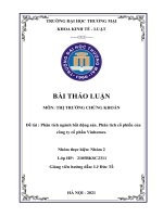 Phân tích ngành bất động sản. Phân tích cổ phiếu của công ty cổ phần Vinhomes