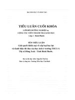 Giải quyết khiếu nại về xếp loại học lực và danh hiệu thi đua của học sinh trường THCS 