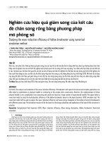 Nghiên cứu hiệu quả giảm sóng của kết cấu đê chắn sóng rỗng bằng phương pháp mô phỏng số