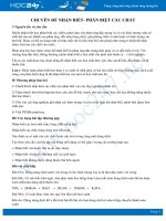 Chuyên đề nhận biết- phân biệt các chất môn Hóa học 9