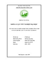 Xây dựng đề án khởi nghiệp nông nghiệp công nghệ cao sau khi học tập và làm việc tại israel 