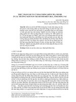 Thực trạng quản lý hoạt động kiểm tra nội bộ ở các trường mầm non thành phố Biên Hoà, tỉnh Đồng Nai