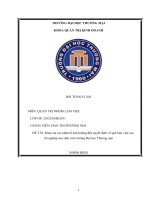 Khảo sát các nhân tố ảnh hưởng đến quyết định về quê làm việc sau tốt nghiệp của sinh viên trường đại học thương mại 