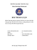 Nhận dạng, phân tích, đánh giá chiến lược của công ty hòa phát trong giai đoạn 2016 2019  để từ đó đưa ra những đánh giá về chiến lược của công ty hòa phát trong giai đoạn này 