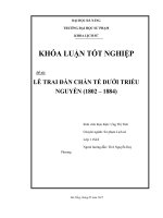 Lễ trai đàn chẩn tế dưới triều nguyễn (1802 1884)  